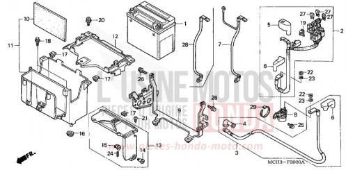 BATTERIE VTX1800C16 de 2006